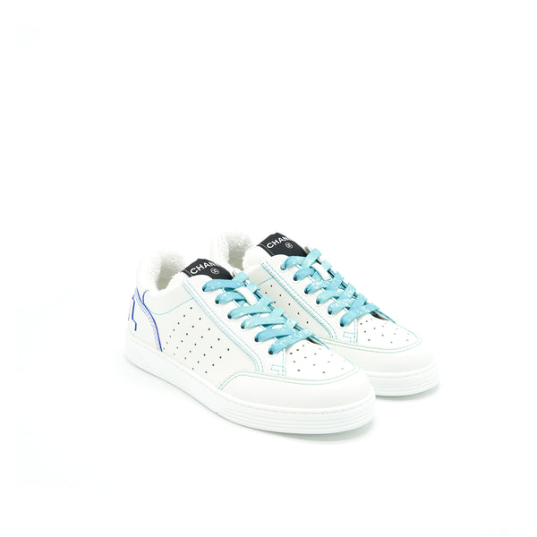 Chanel Size37.5 21ss Trainers White/ Light Blue