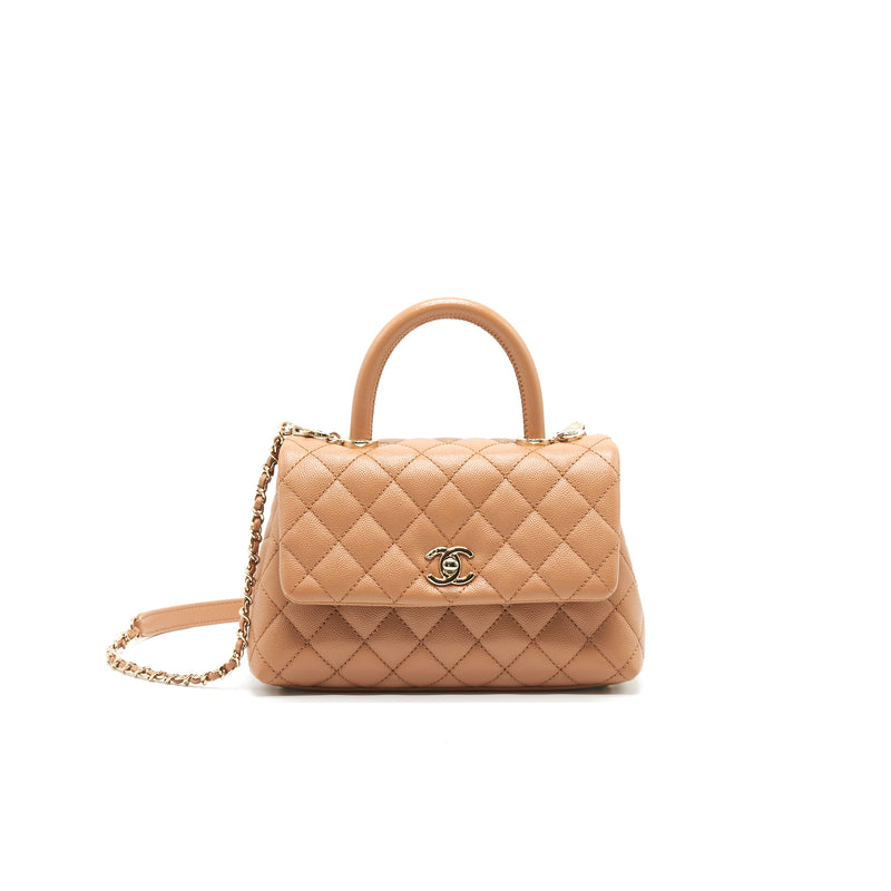 Chanel small/ Mini coco chevron handle bag