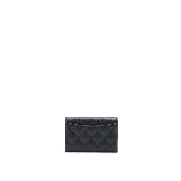 Chanel 23C Limited Edition Card Holder Caviar Black GHW (Microchip)