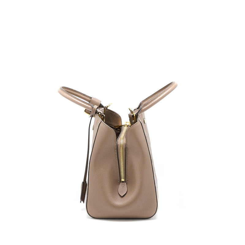 Louis Vuitton Montaigne MM Monogram Empreinte Dark Beige GHW