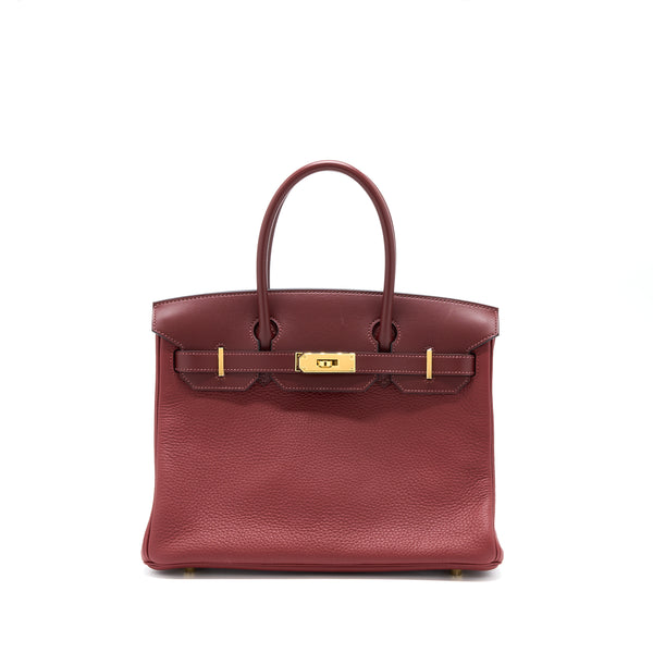 Hermes Birkin 30 Touch Clemence/Sombre Rough H GHW Stamp D