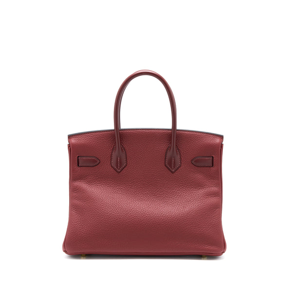 Hermes Birkin 30 Touch Clemence/Sombre Rough H GHW Stamp D