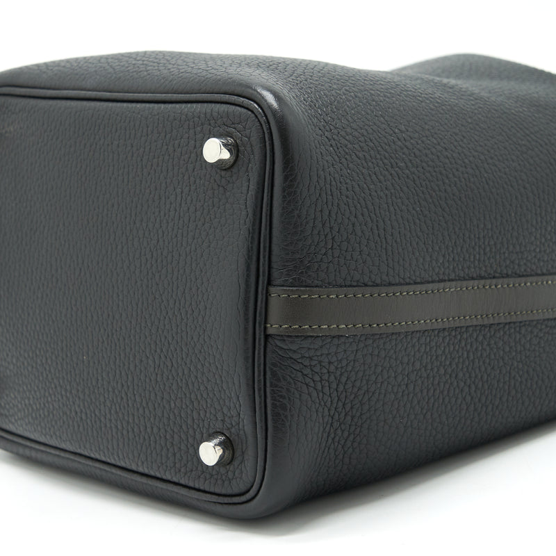 Hermes picotin 18 Lock Bag Dark Grey SHW stamp square R