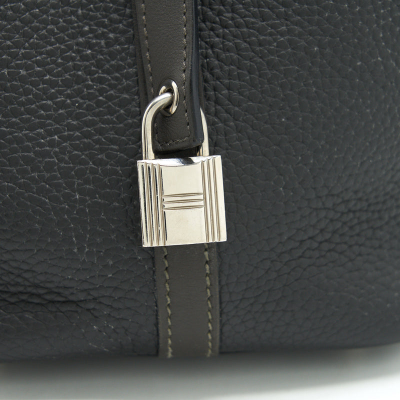 Hermes picotin 18 Lock Bag Dark Grey SHW stamp square R