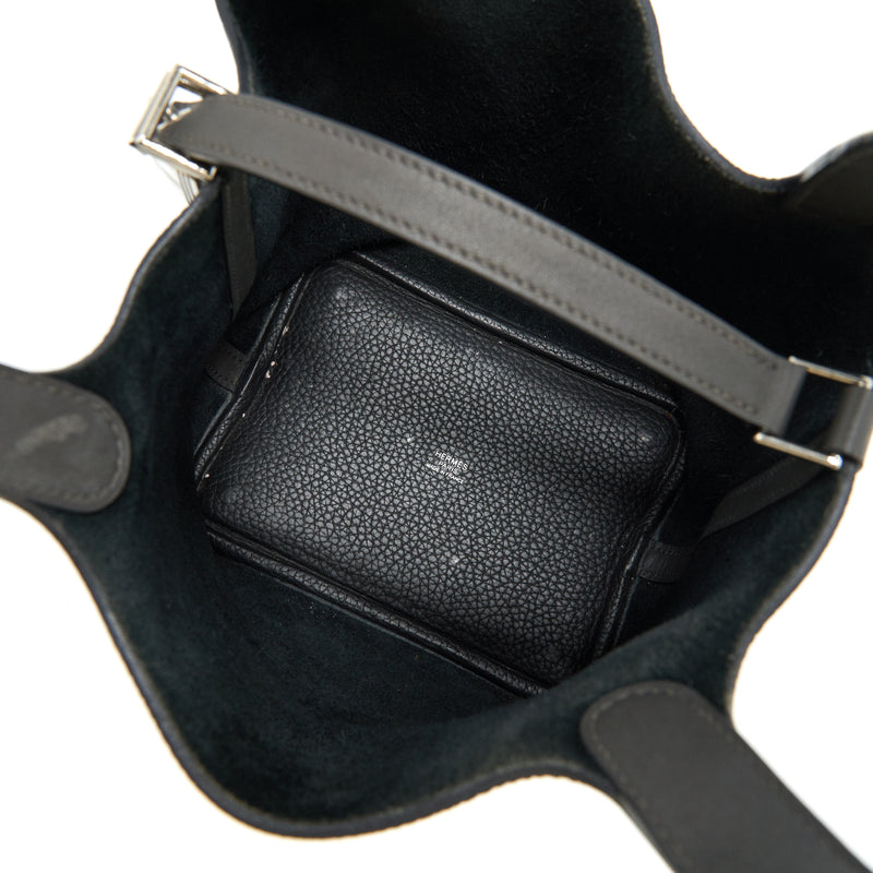 Hermes picotin 18 Lock Bag Dark Grey SHW stamp square R