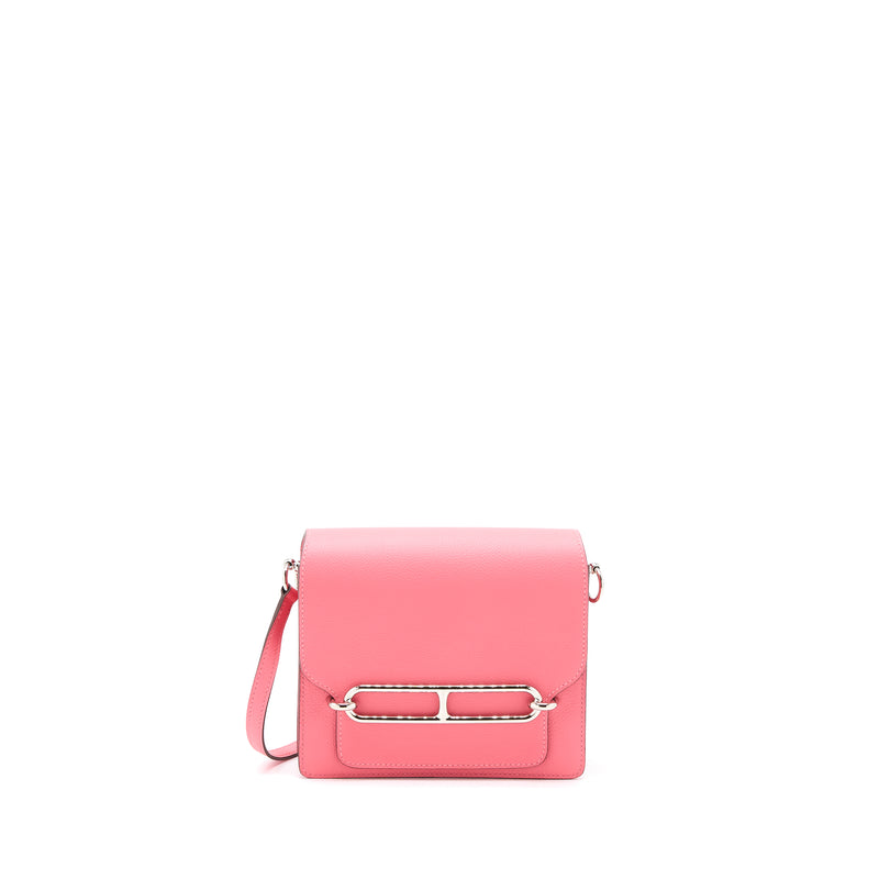 Hermes Mini Roulis Evercolour Rose Azalee SHW Stamp D