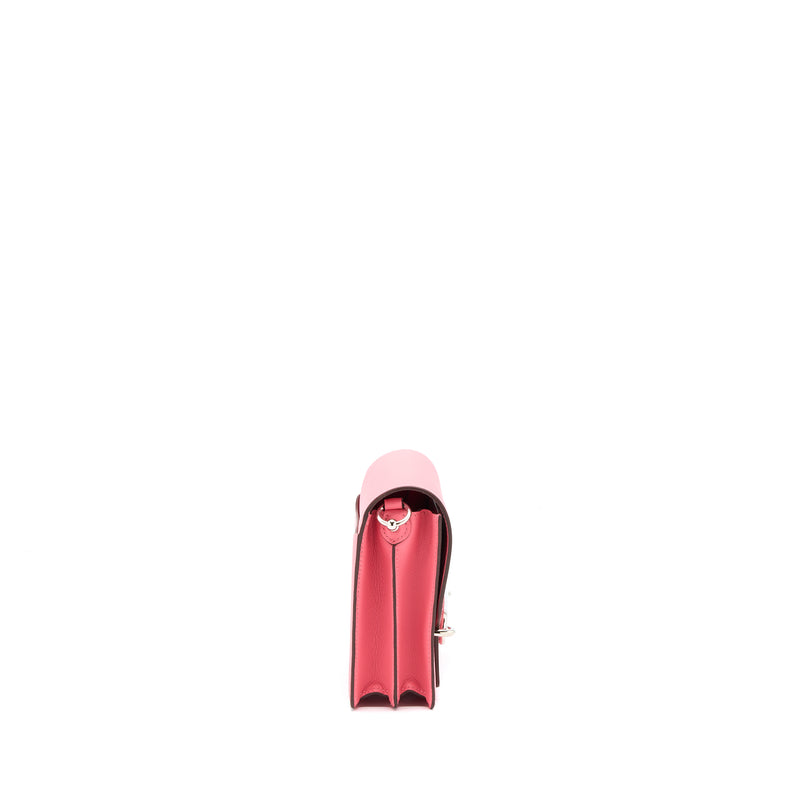 Hermes Mini Roulis Evercolour Rose Azalee SHW Stamp D