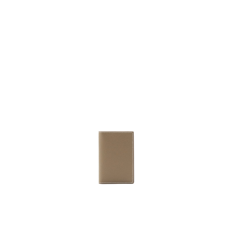 hermes mc2 euclide card holder (stamp b) black epsom leather, with