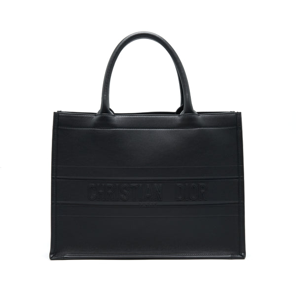 Dior Small Leather Book Tote SO black