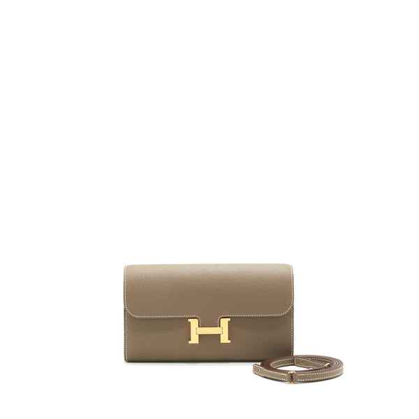 Hermes Constance To Go Epsom Etoupe GHW Stamp Z