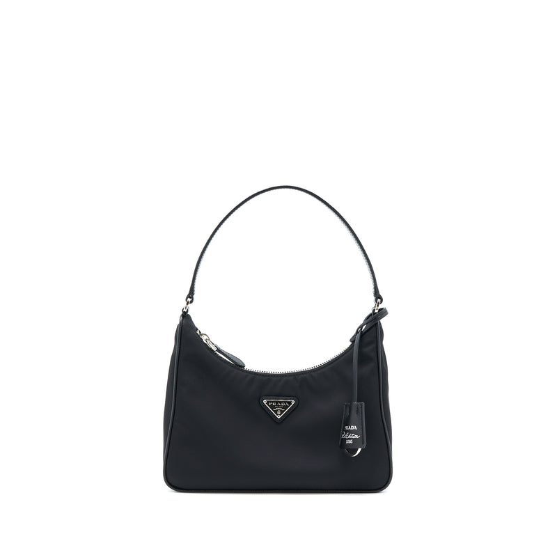 Prada Reedition 2005 Nylon Bag Black SHW