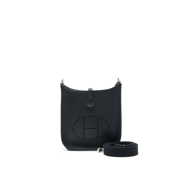 Hermes mini Evelyne black SHW Stamp Y