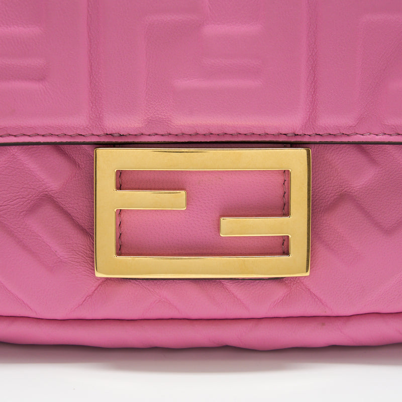 Fendi The Baguette Continental Leather Wallet in Pink