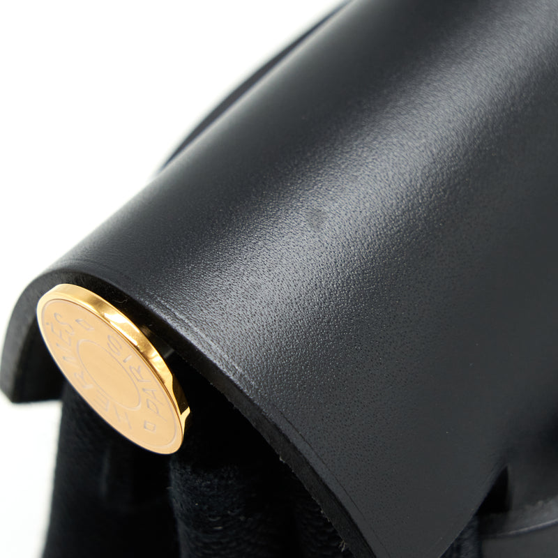 Hermes Herbag Zip 31 bag black GHW Stamp Y