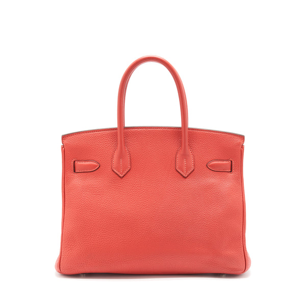 Hermes Birkin 30 Togo A5 Bougainvillier SHW Stamp Square R