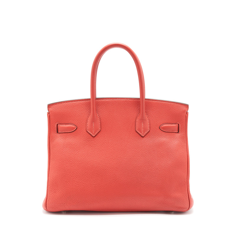Hermes Birkin 30 Togo A5 Bougainvillier SHW Stamp Square R