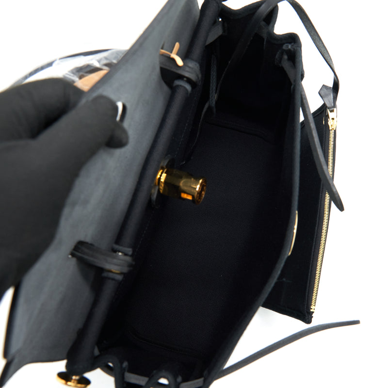 Hermes Herbag Zip 31 bag black GHW Stamp Y