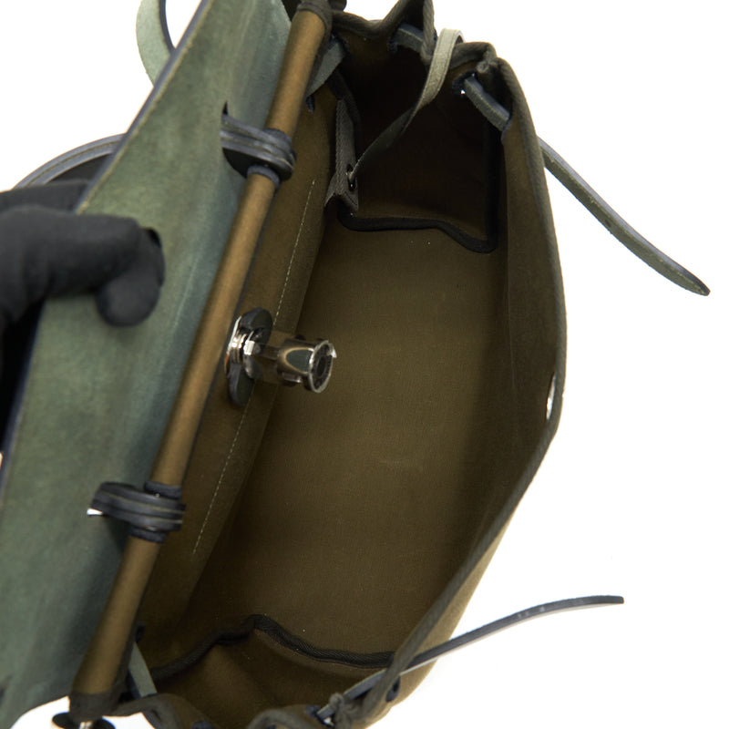 Hermes Herbag 31 Retourne Toile Officer Vert Olive/Khaki SHW Stamp Y