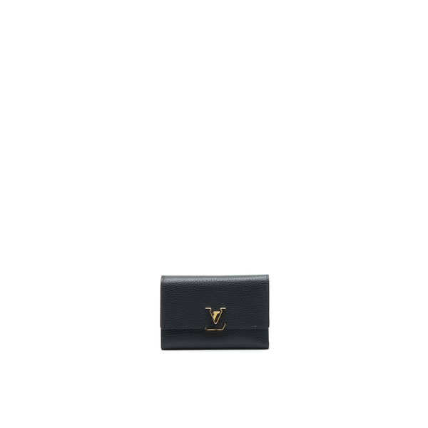 LOUIS VUITTON CAPUCINES COMPACT WALLET IN BLACK