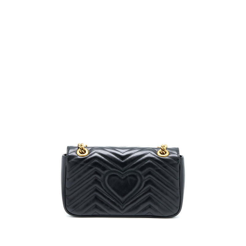 Gucci GG Marmont Small Matelasse Shoulder Bag Black GHW