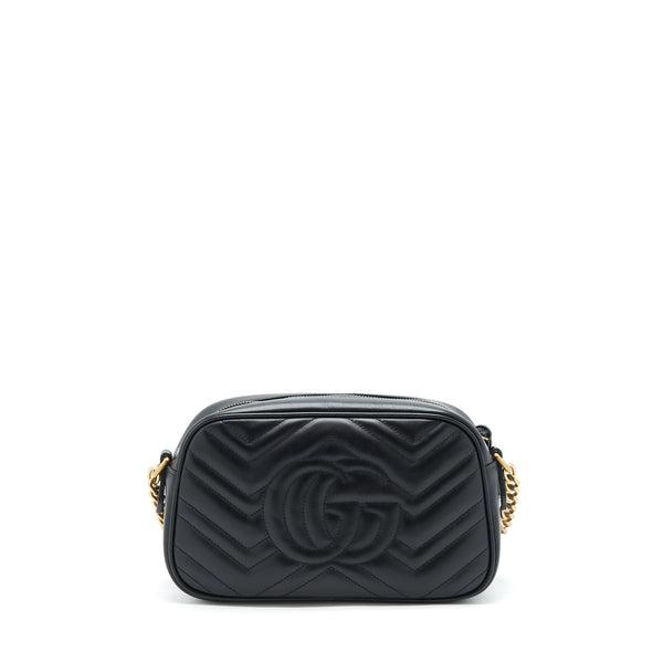 Gucci GG Marmont Small Matelasse Shoulder Bag Calfskin Black GHW