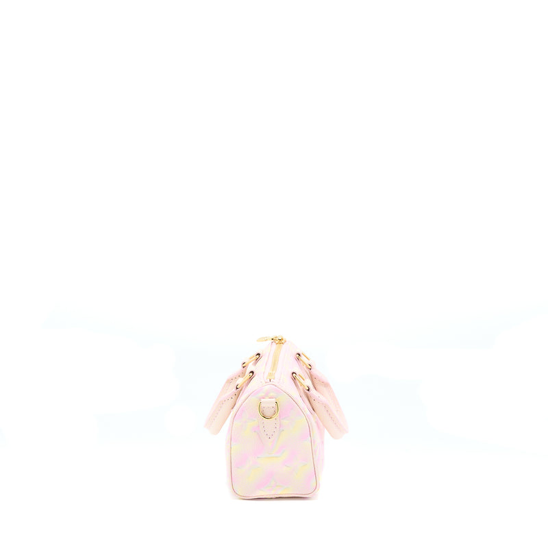 Louis Vuitton Nano Speedy Monogram Empreinte Multicoloure GHW