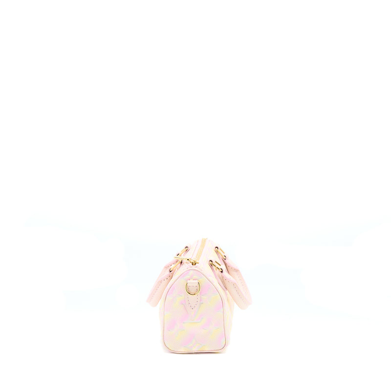 Louis Vuitton Nano Speedy Monogram Empreinte Multicoloure GHW