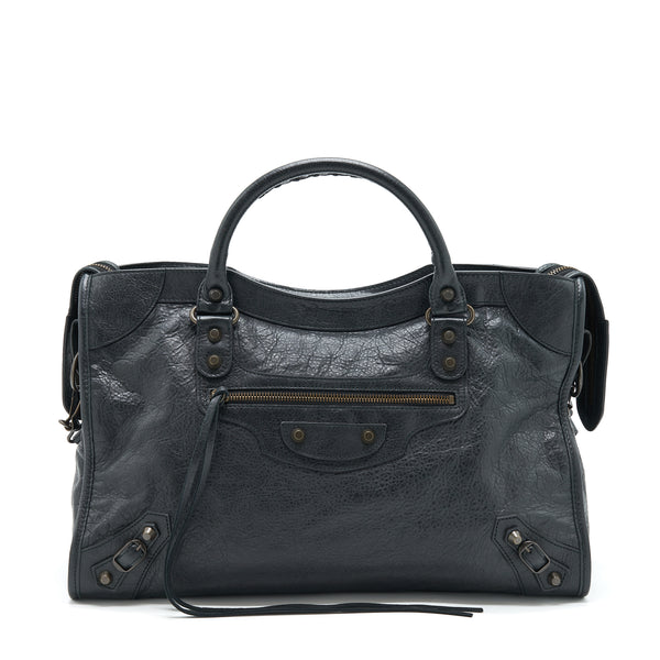 Balenciaga Classic City Bag black with ruthenium hardware