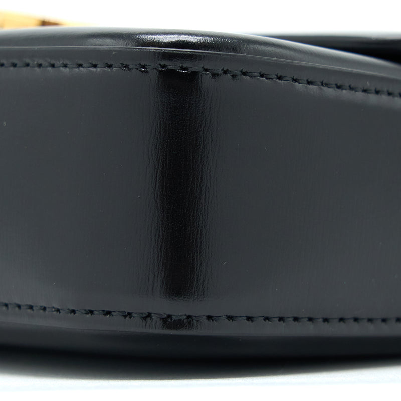 Celine Triomphe Shoulder Bag Calfskin Black GHW