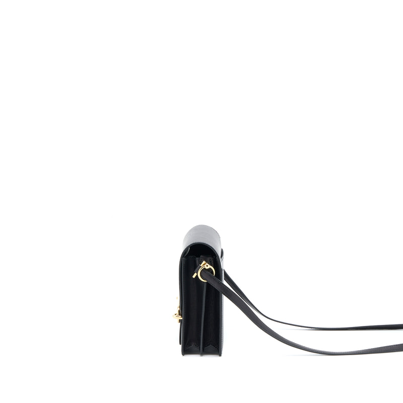 Hermes Mini Roulis Evergrain Black GHW Stamp Y