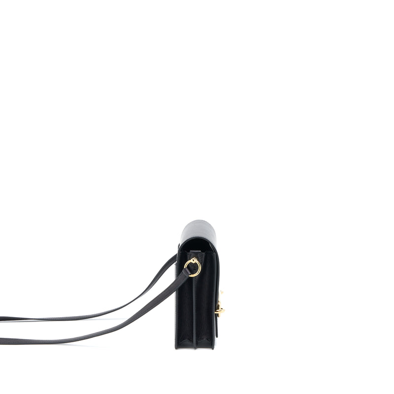 Hermes Mini Roulis Evergrain Black GHW Stamp Y