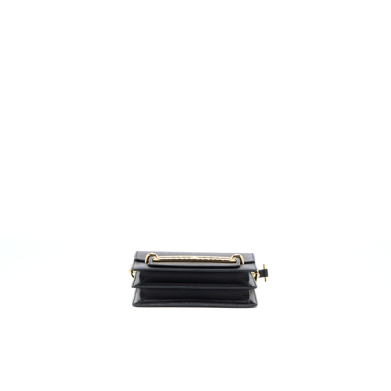 Hermes Mini Roulis Evergrain Black GHW Stamp Y
