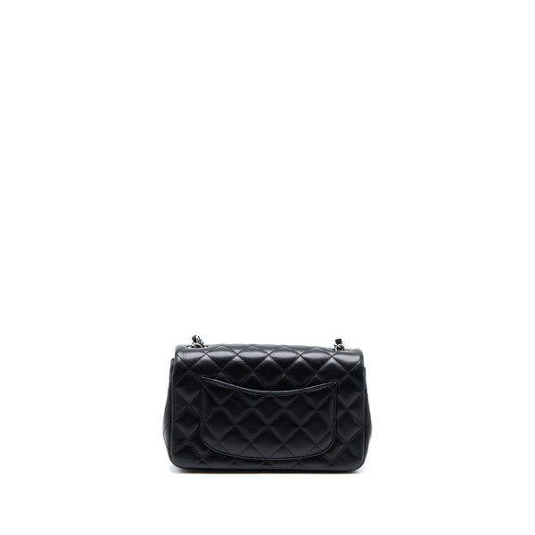 Chanel Mini Rectangular Lambskin Black SHW(Microchip)