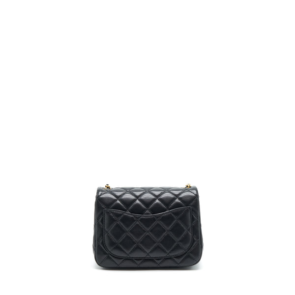 Chanel Pearl Crush Mini Square Lambskin Black Brushed GHW