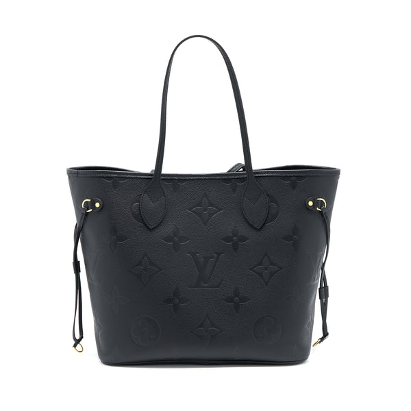 Louis Vuitton Neverfull MM Monogram Empreinte Black GHW