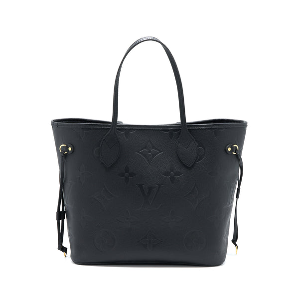 Louis Vuitton Neverfull MM Monogram Empreinte Black GHW