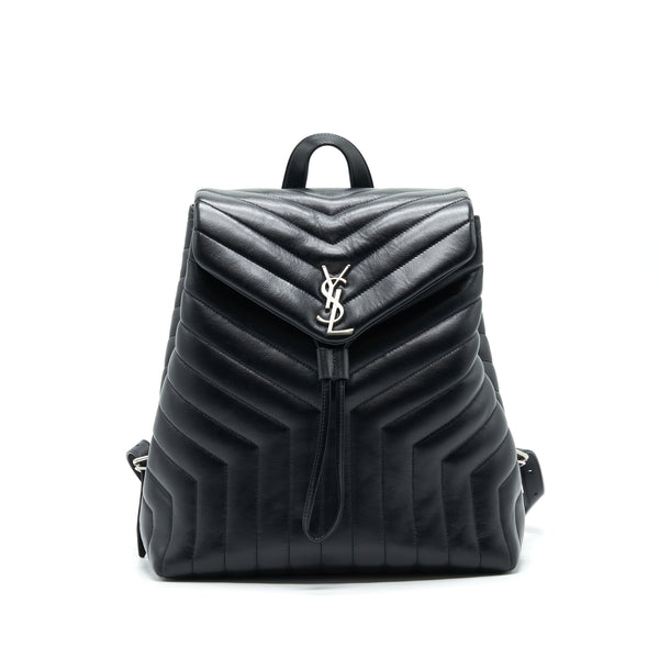 Saint Laurent Medium Loulou Backpack Black Y Matelass