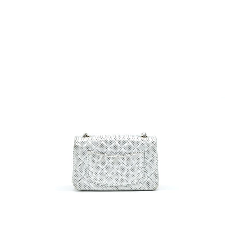 CHANEL RECTANGULAR MINI FLAP BAG SILVER