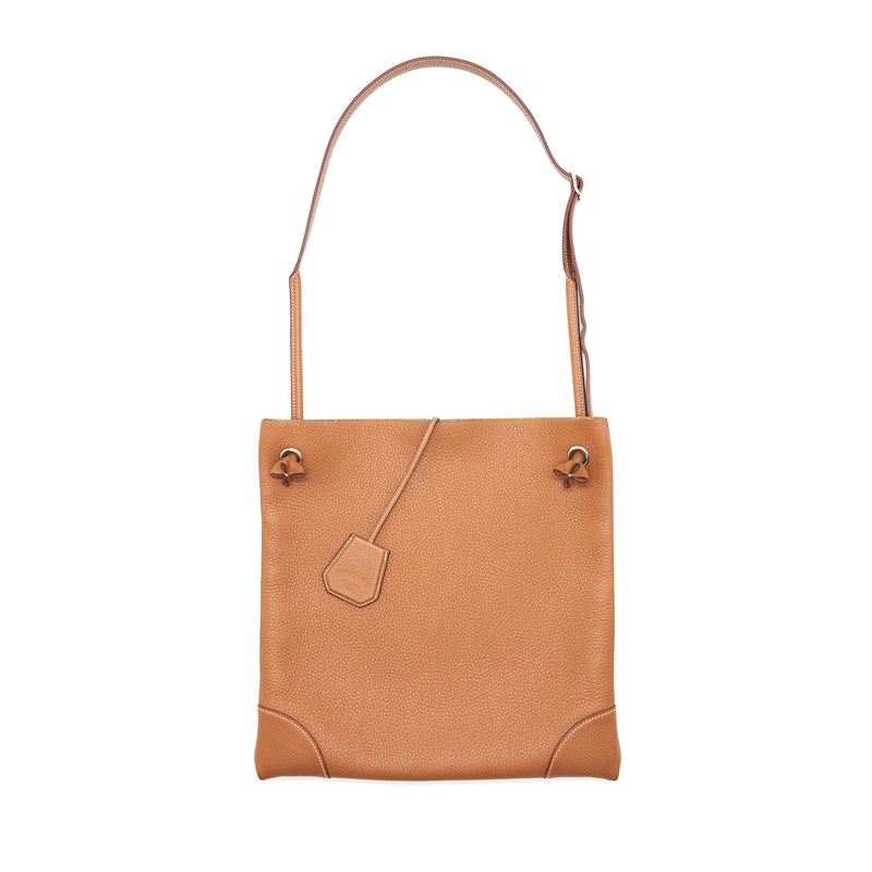 Hermes Silkycity 33 Clemence leather gold with SHW