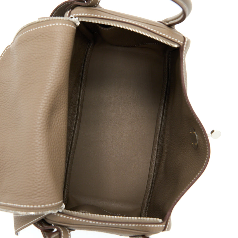 Hermes Lindy 26 Clemence Etoupe SHW Stamp Y