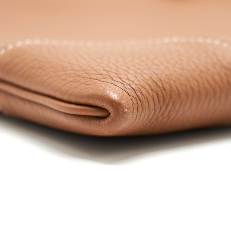 Hermes Silkycity 33 Clemence leather gold with SHW