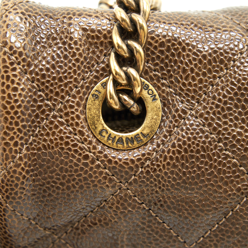 Chanel Seasonal Caviar Jumbo Flap Bag with GHW