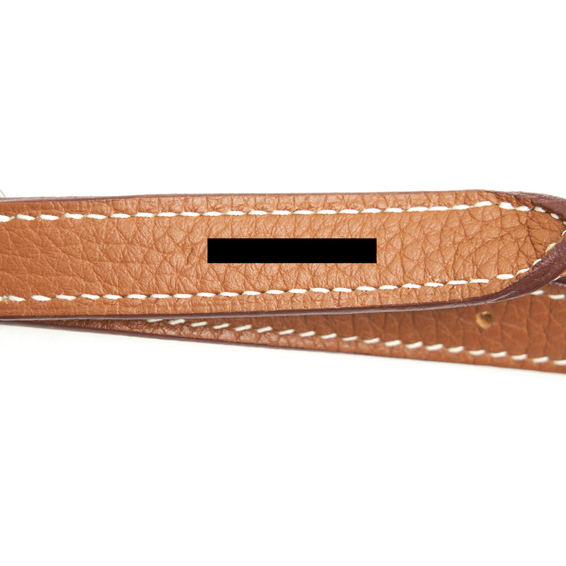 Hermes Silkycity 33 Clemence leather gold with SHW