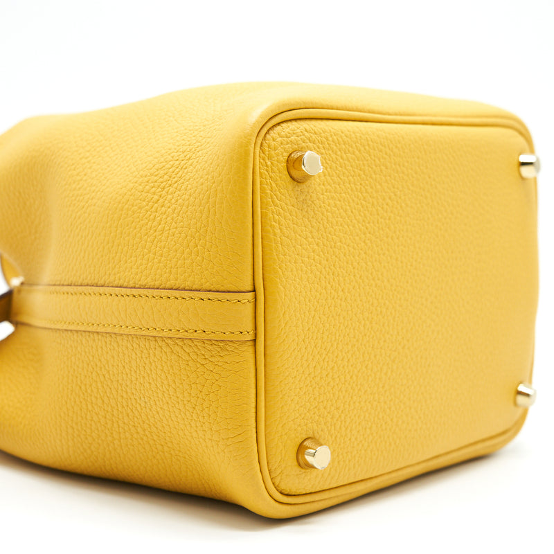 Hermes picotin 18 Lock Bag 9D Jaune Ambr GHW Stamp Y