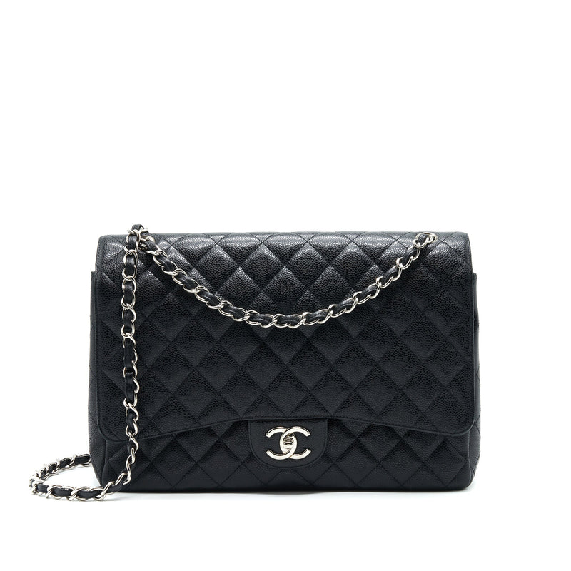 Chanel Maxi Flap Bag Caviar  Black SHW