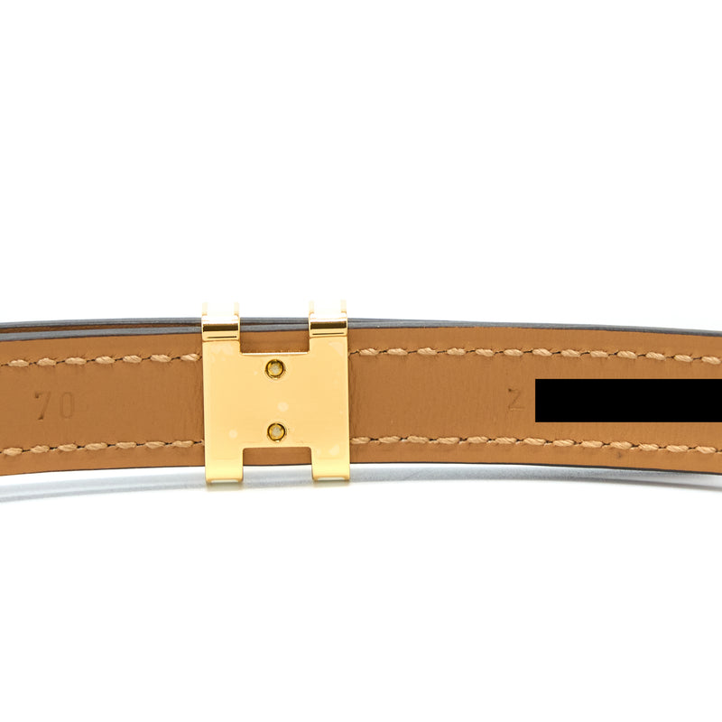 Hermes Size 70 Pop H Trio Belt Nate/Biscuit/Alezan GHW