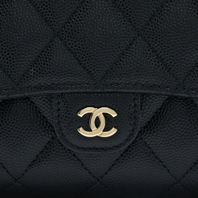 Chanel 3 in 1 Wallet on Chain Caviar Black LGHW