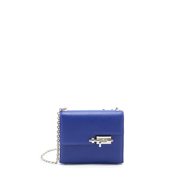 Hermes Mini Verrou Bag Chevre Mysore 7T Bleu Electric SHW Stamp C
