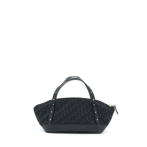 Dior Vintage Mini Bag Oblique Canvas Black SHW