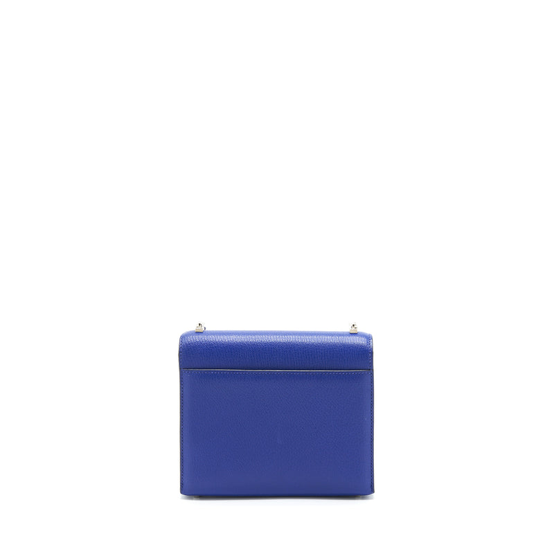 Hermes Mini Verrou Bag Chevre Mysore 7T Bleu Electric SHW Stamp C